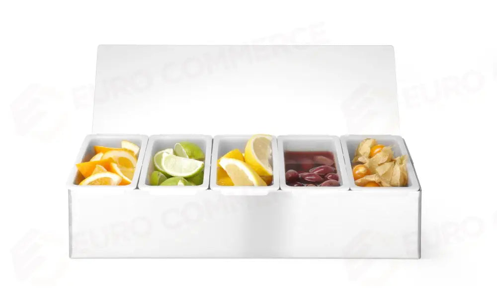 PORTACONDIMENTI DA BAR BARUP 5 CONTENITORI 375X140X(H)90MM - 552100