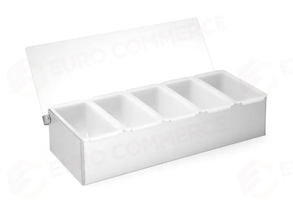 PORTACONDIMENTI DA BAR BARUP 5 CONTENITORI 375X140X(H)90MM - HENDI