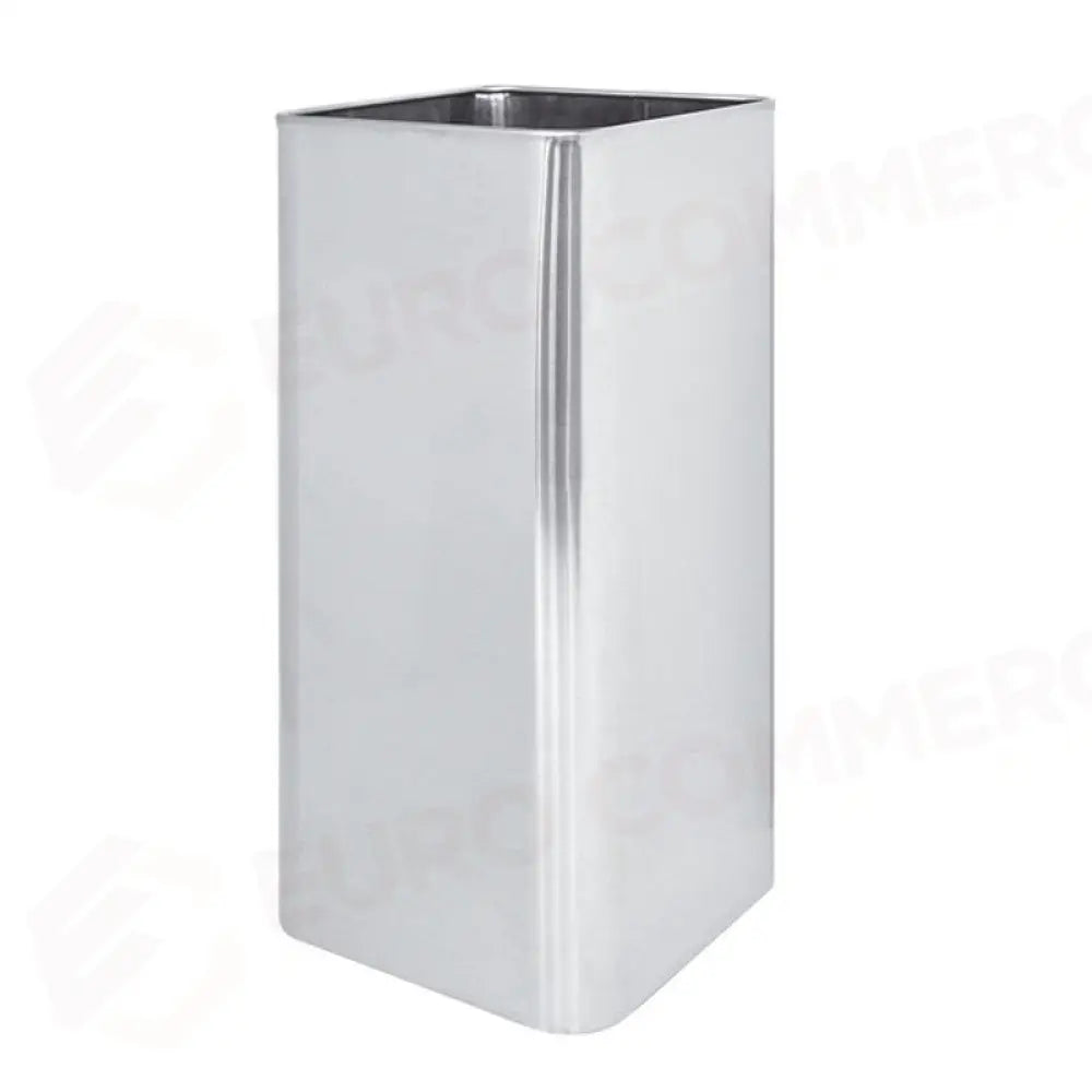 PORTAOMBRELLI QUADRATO INOX SATINATO CM 24X24X49 - 2760 - METALCARRELLI - CARRELLI