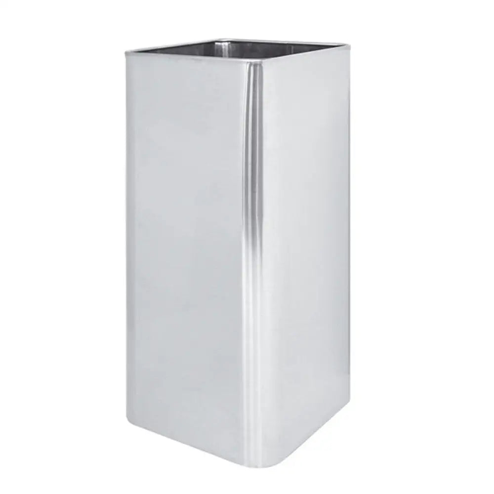 PORTAOMBRELLI QUADRATO INOX SATINATO CM 24X24X49 - 2760 - METALCARRELLI - CARRELLI