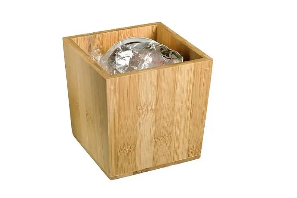 PORTARIFIUTI DA TAVOLA NATURALE - BAMBOO CM.11X11X11H - S0078 - LEONE - ACCESSORI TAVOLA