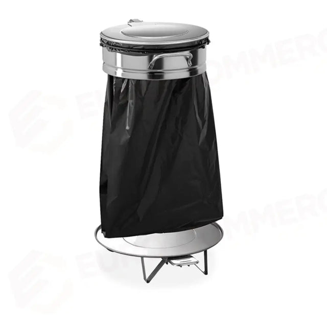 PORTASACCO INOX, APERTURA A PEDALE, LT 110 - 2435 - METALCARRELLI