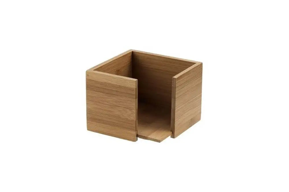 PORTATOVAGLIOLI IN BAMBOO NATURALE - 13,5X13,5X10 CM - PER TOVAGLIOLI FORMATO 25X25 CM - S0085 - LEONE - ESPOSITORI