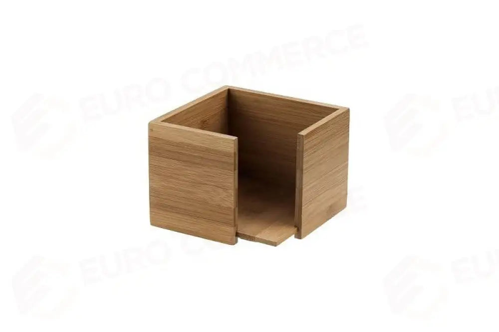 PORTATOVAGLIOLI IN BAMBOO NERO - 13,5X13,5X10 CM - PER TOVAGLIOLI FORMATO 25X25 CM - S0085.Z - LEONE - ESPOSITORI