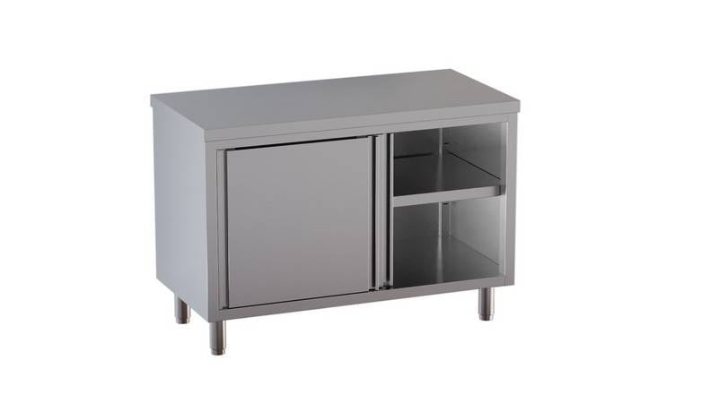 1200X700X950 CABINET TABLE WITH UPSTAND - TVA127 - KAREL