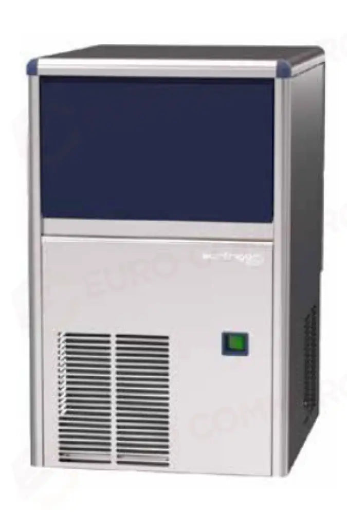 PRODUTTORE DI GHIACCIO CON CONTENITORE INCORPORATO - SISTEMA A SPRUZZO - ECP 25 CUBETTO PIENO QUADRATO NG - BREMA