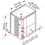 PRODUTTORE DI GHIACCIO CON MODULARE - SISTEMA A EVAPORATORE VERTICALE - VM900 - BREMA