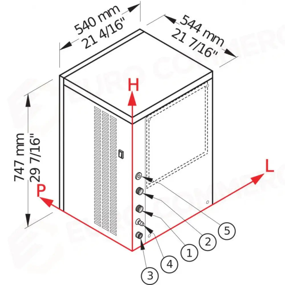 PRODUTTORE DI GHIACCIO CON MODULARE - SISTEMA A EVAPORATORE VERTICALE - VM350 - BREMA