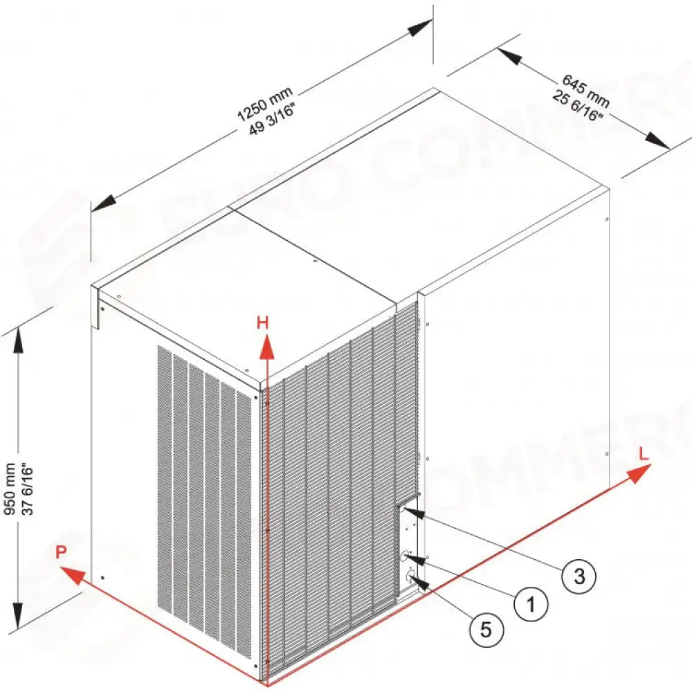 PRODUTTORE DI GHIACCIO CON MODULARE - SISTEMA A EVAPORATORE VERTICALE - VM1700 - BREMA