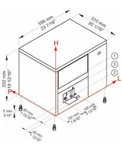 PRODUTTORE DI GHIACCIO MODULARE - SISTEMA A SPRUZZO - IC24 HC - BREMA