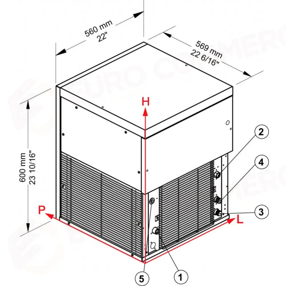 PRODUTTORE DI GHIACCIO MODULARE - SISTEMA GRANULARE - G160 - BREMA