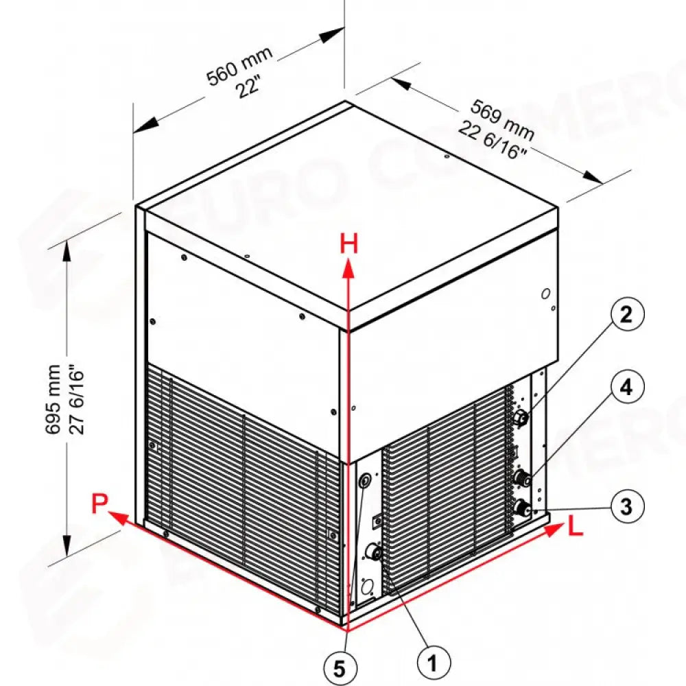 PRODUTTORE DI GHIACCIO MODULARE - SISTEMA GRANULARE - G280 - BREMA
