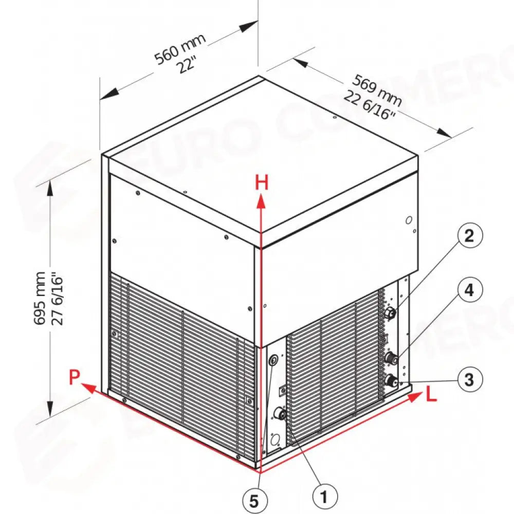 PRODUTTORE DI GHIACCIO MODULARE - SISTEMA GRANULARE - G510 - BREMA