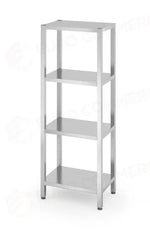 RACK DI STOCCAGGIO CON 4 RIPIANI PIENI - IMBULLONATI HENDI KITCHEN LINE 1000X400X(H)1800MM - 812525