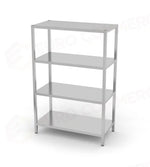 RACK DI STOCCAGGIO CON 4 RIPIANI PIENI - IMBULLONATI HENDI KITCHEN LINE 1000X400X(H)1800MM - 812525