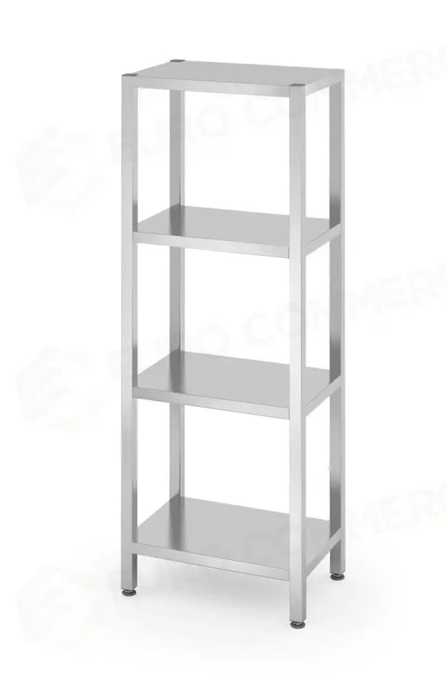 RACK DI STOCCAGGIO CON 4 RIPIANI PIENI - IMBULLONATI KITCHEN LINE 600X400X(H)1800MM - HENDI