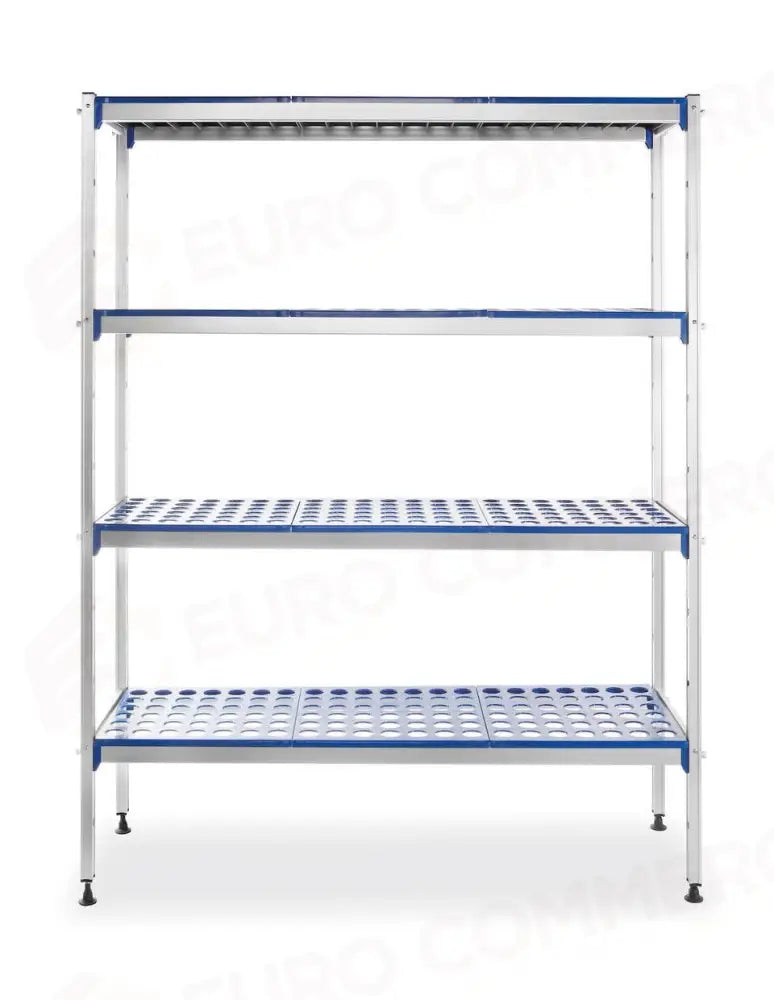 RACK DI STOCCAGGIO IN ALLUMINIO 1280X405X(H)1685MM - HENDI