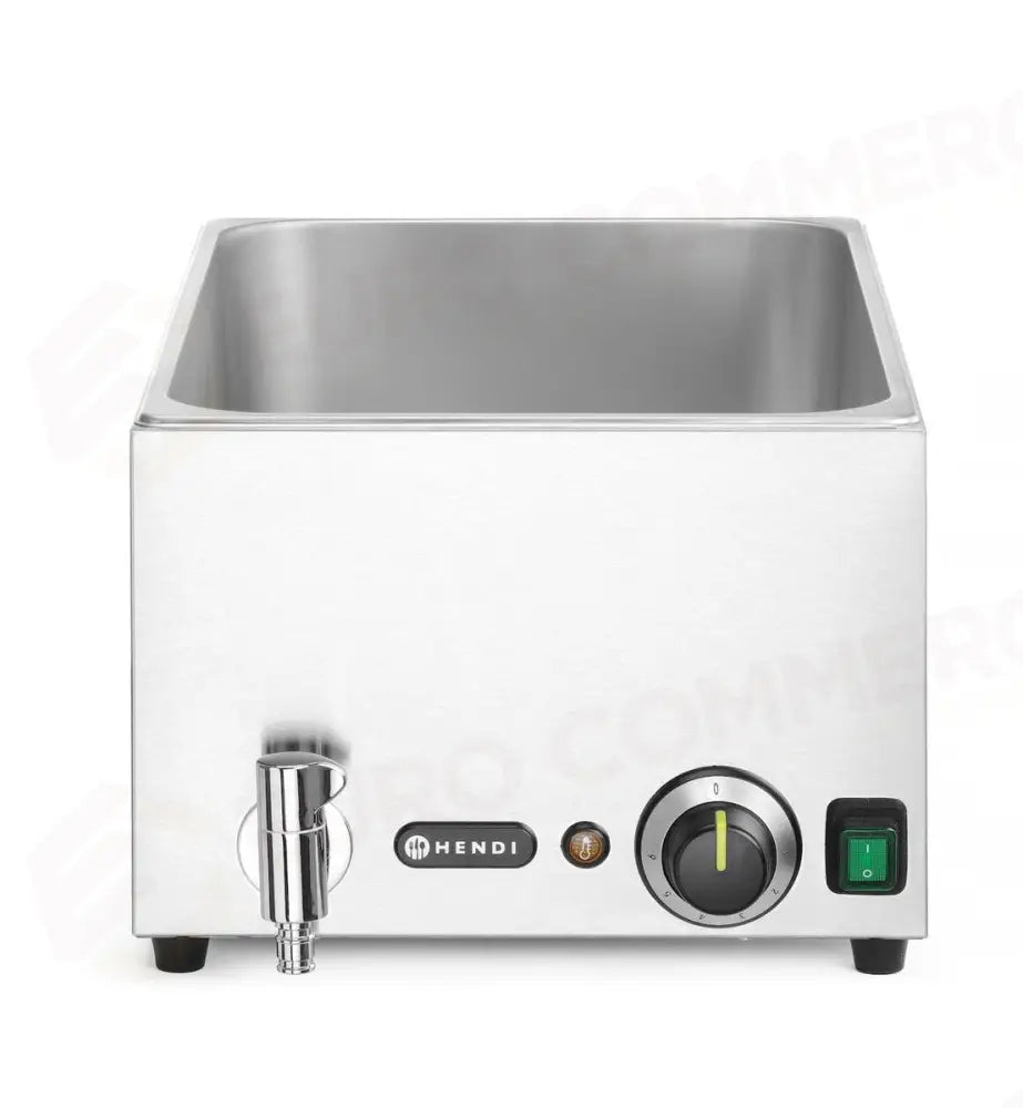 RANGER BAGNO-MARIA CON RUBINETTO DI SCARICO. GN 1/1 230V/1000W 576X334X(H)241MM - HENDI