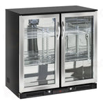 RETRO BANCO REFRIGERATO A N.2 PORTA BATTENTE IN ACCIAIO INOX M2 -1°C/+7°C - BBA 218 - COOL HEAD