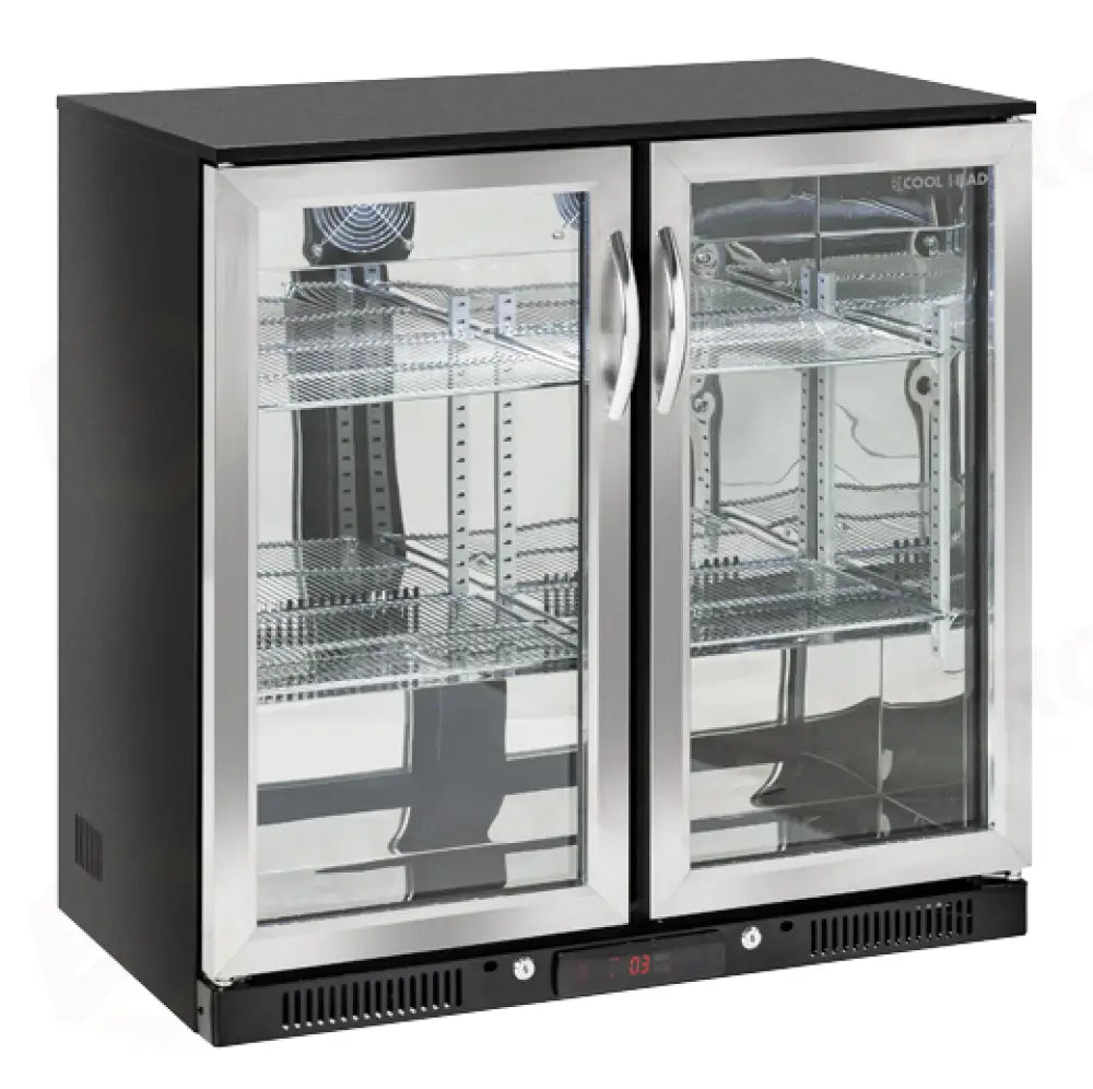 RETRO BANCO REFRIGERATO A N.2 PORTA BATTENTE IN ACCIAIO INOX M2 -1°C/+7°C - BBA 218 - COOL HEAD
