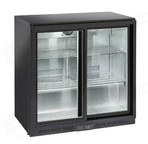 RETRO BANCO REFRIGERATO A N.2 PORTE SCORREVOLI (ALTEZZA 900MM) M1 -1°/+5° - BBC 208S - COOL HEAD