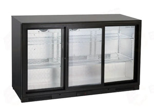 RETRO BANCO REFRIGERATO A N.3 PORTE SCORREVOLI (ALTEZZA 860MM) M2 -1°C/+7°C - BBC 386S - COOL HEAD