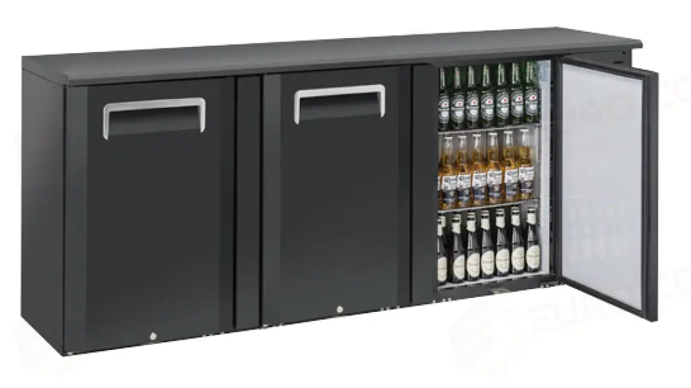 RETRO BANCO REFRIGERATO A N.3 PORTE SOLIDE BATTENTI +2°/+8°C - QB 300 - COOL HEAD