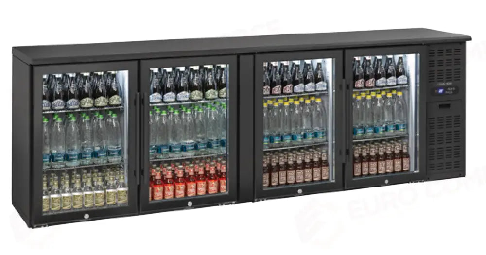 RETRO BANCO REFRIGERATO A N.4 PORTE VETRO BATTENTI M2 -1°/+7° - QBG 400 - COOL HEAD