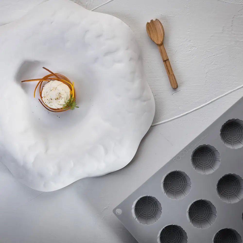RICOTTA BY DAVIDE OLDANI STAMPO IN SILICONE 300 X 175 MM - 15 IMPRONTE Ø 42,5X23 H MM VOL. ~ - GG040S - PAVONI ITALIA