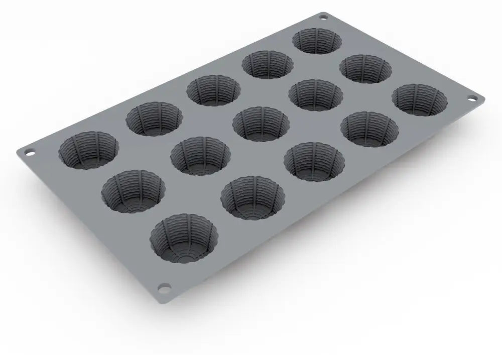 RICOTTA BY DAVIDE OLDANI STAMPO IN SILICONE 300 X 175 MM - 15 IMPRONTE Ø 42,5X23 H MM VOL. ~ - GG040S - PAVONI ITALIA