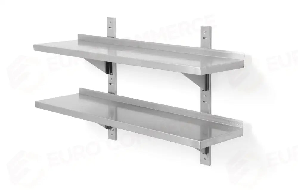 RIPIANO A DOPPIA PARETE REGOLABILE CON 2 STAFFE 1000X300X(H)600MM - HENDI