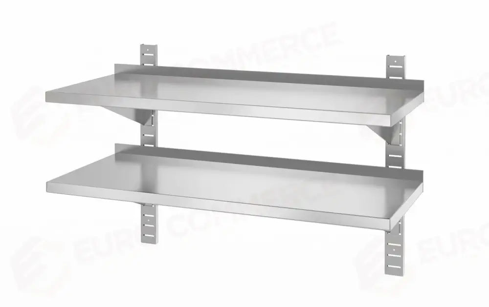 RIPIANO A DOPPIA PARETE REGOLABILE CON 2 STAFFE 1000X400X(H)600MM - HENDI