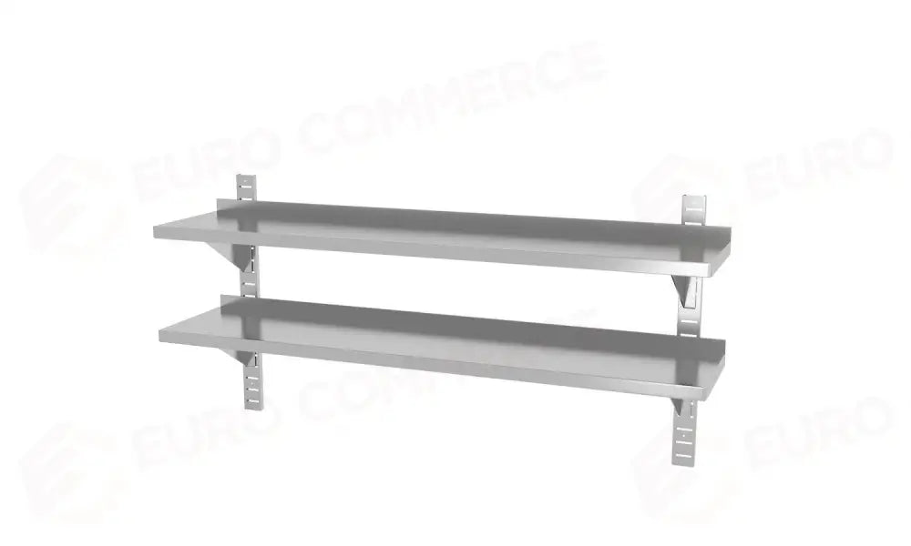 RIPIANO A DOPPIA PARETE REGOLABILE CON 2 STAFFE 1400X300X(H)600MM - HENDI