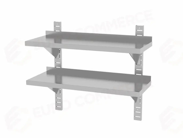 RIPIANO A DOPPIA PARETE, REGOLABILE, CON 2 STAFFE, HENDI, 1400X300X(H)600MM - 811740