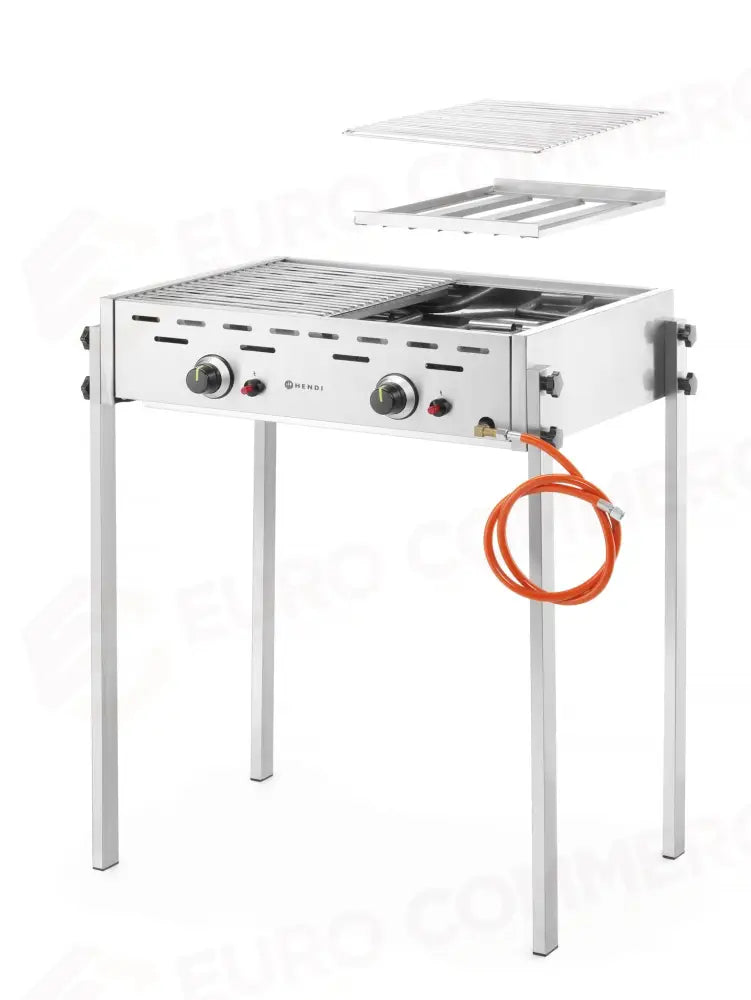 ROAST-MASTER PRO GRIGLIA A GAS HENDI 11,6KW 790X560X(H)900MM - 148808