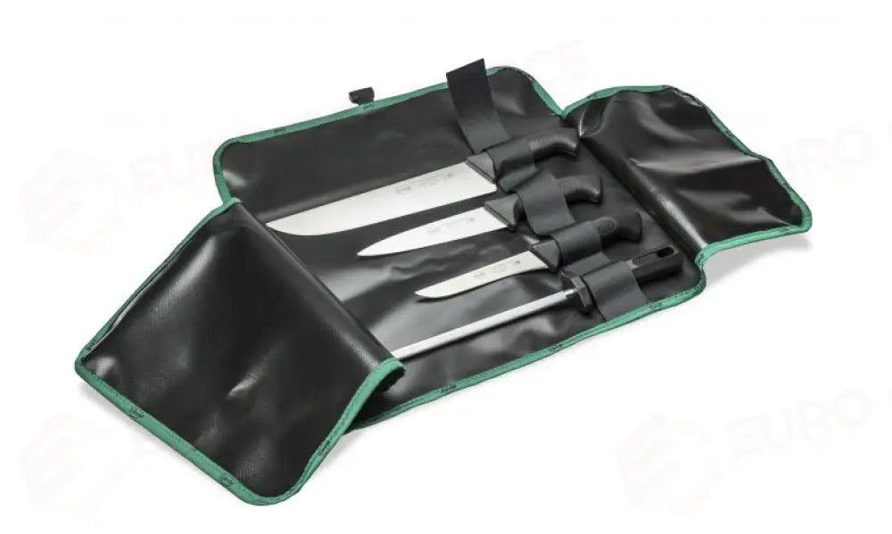 ROTOLO MACELLO 4 PZ. NERO SKIN - 980204 - SANELLI - COLTELLERIA