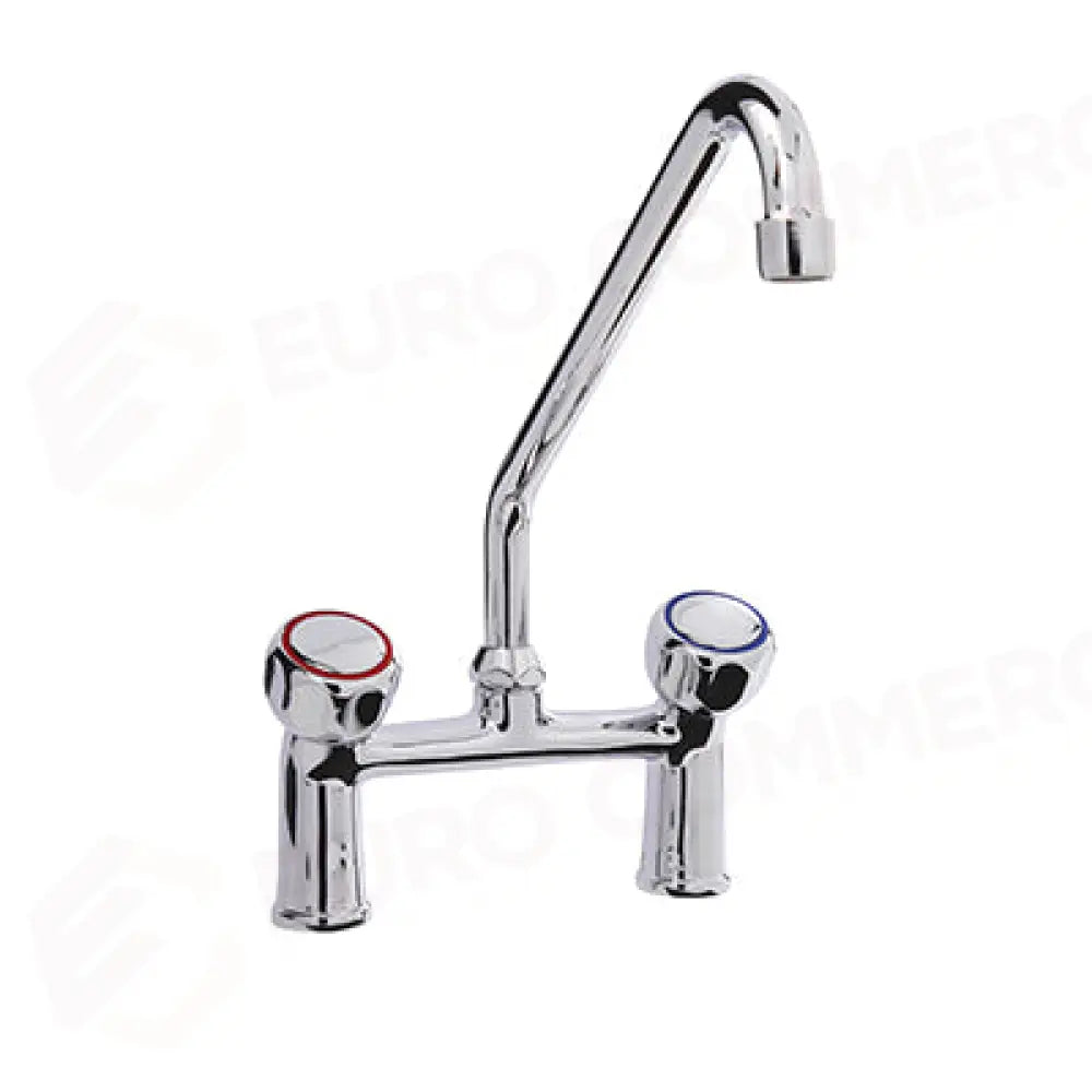 RUBINETTO BIFORO CON CANNA GIREVOLE ”C”,Ø18X250 MANIGLIA ROTONDA. INTERASSE 155MM - R0102020123 - MONOLITH