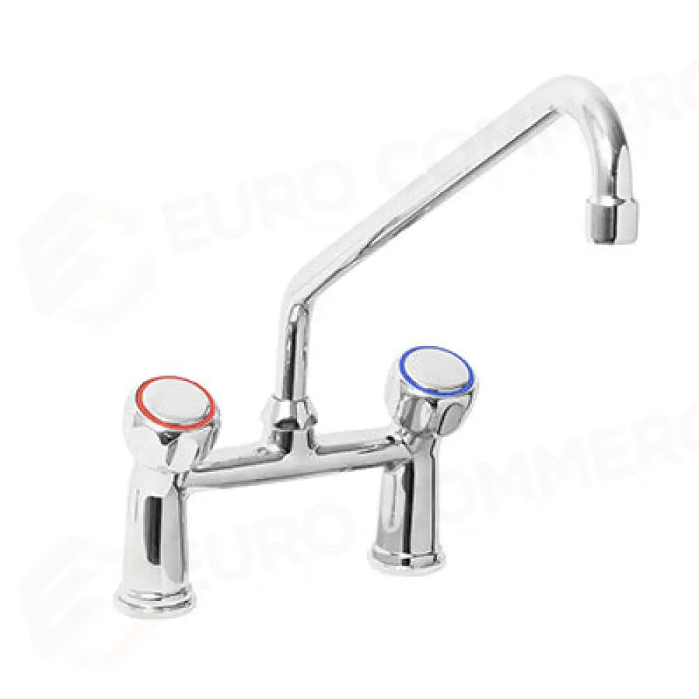 RUBINETTO BIFORO CON CANNA GIREVOLE ”C”,Ø18X300 MANIGLIA ROTONDA. INTERASSE 155MM - R0102020124 - MONOLITH