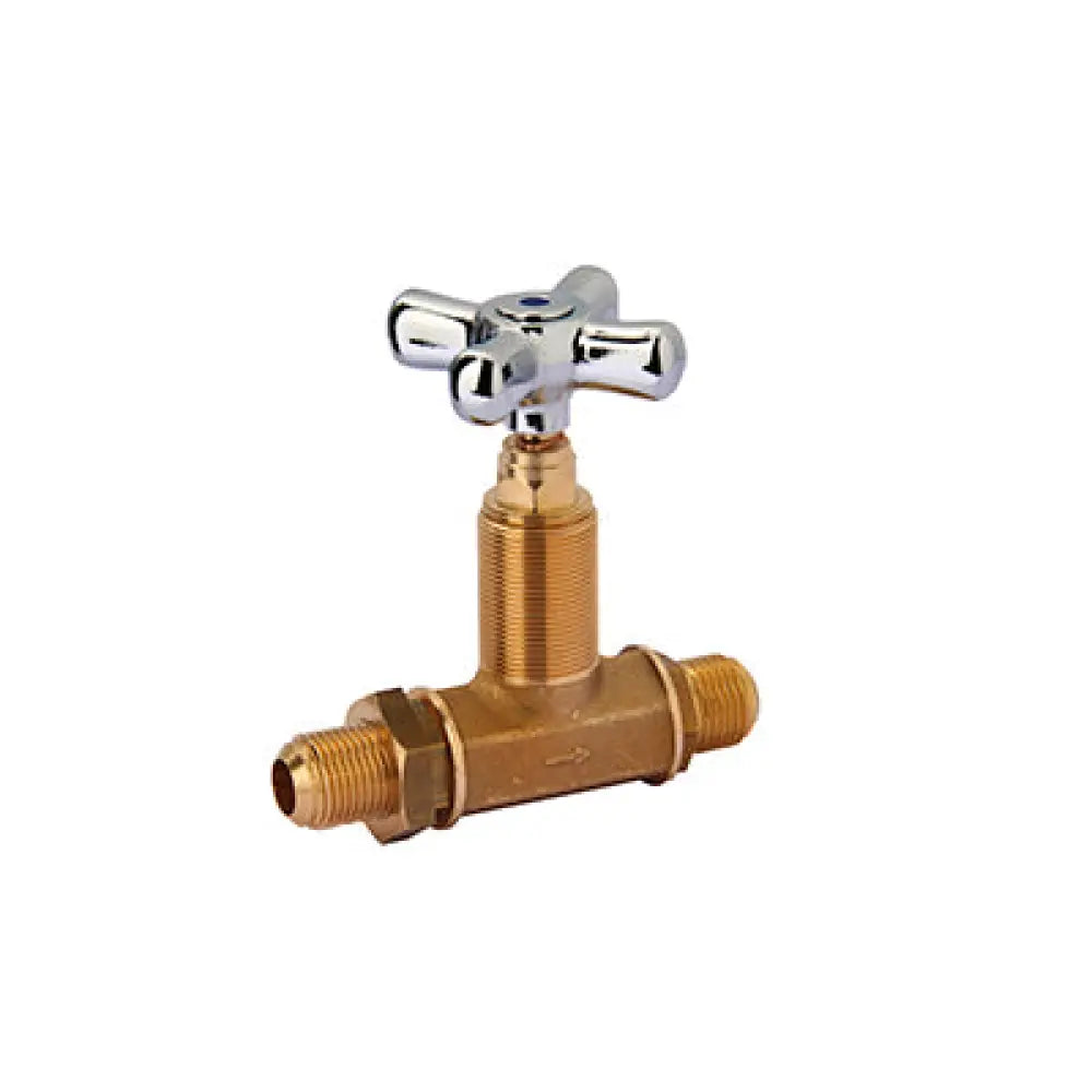 RUBINETTO D`ARRESTO CON NIPPLI 1/2`` MANIGLIA CROCE - R0301010103 - MONOLITH