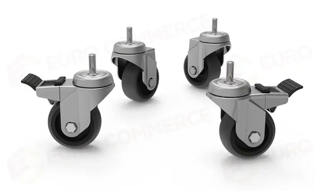ROUES PIVOTANTES AVEC FREIN - XR623 - UNOX