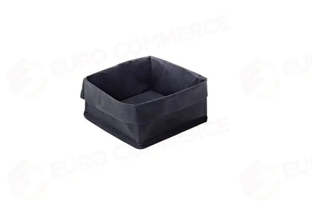 SACCOTTINO IN FIBRA DI CELLULOSA QUADRATO NERO - 9X9X16 CM - T0004.Z - LEONE - CESTINI