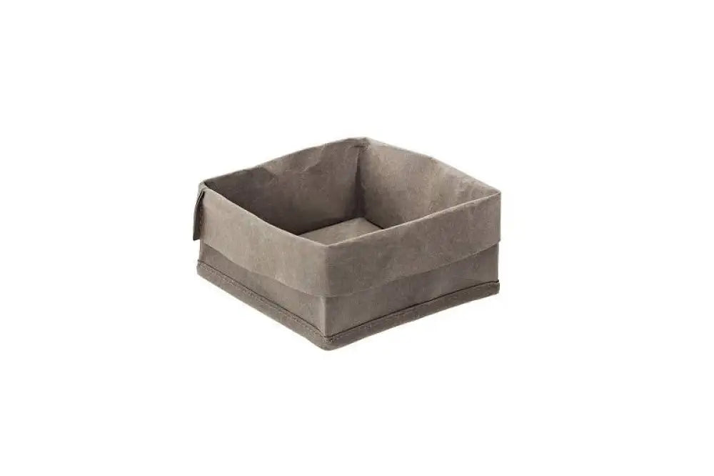 SACCOTTINO IN FIBRA DI CELLULOSA VERDE OLIVA - CARTA CM. 15X15X16 - T0006.R - LEONE - CESTINI