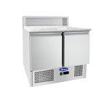 SALADETTE ATOSA ESL3831-GR 2 ANTE CON PORTACONDIMENTI - 5 X GN 1/6 - ESL3831-GR - ATOSA