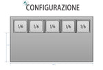 SALADETTE ATOSA ESL3832-GR 2 ANTE CON PORTACONDIMENTI - 5 X GN 1/6 - ESL3832-GR - ATOSA