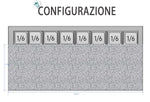 SALADETTE ATOSA ESL3854-GR 3 ANTE CON PORTACONDIMENTI - 8 X GN 1/6 - ESL3854-GR - ATOSA
