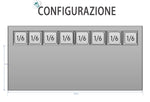 SALADETTE ATOSA ESL3853-GR 3 ANTE CON PORTACONDIMENTI - 8 X GN 1/6 - ESL3853-GR - ATOSA