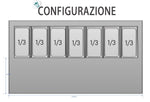 SALADETTE ATOSA ESL3869-GR 3 ANTE CON PORTACONDIMENTI - 7 X GN 1/3 - ESL3869-GR - ATOSA