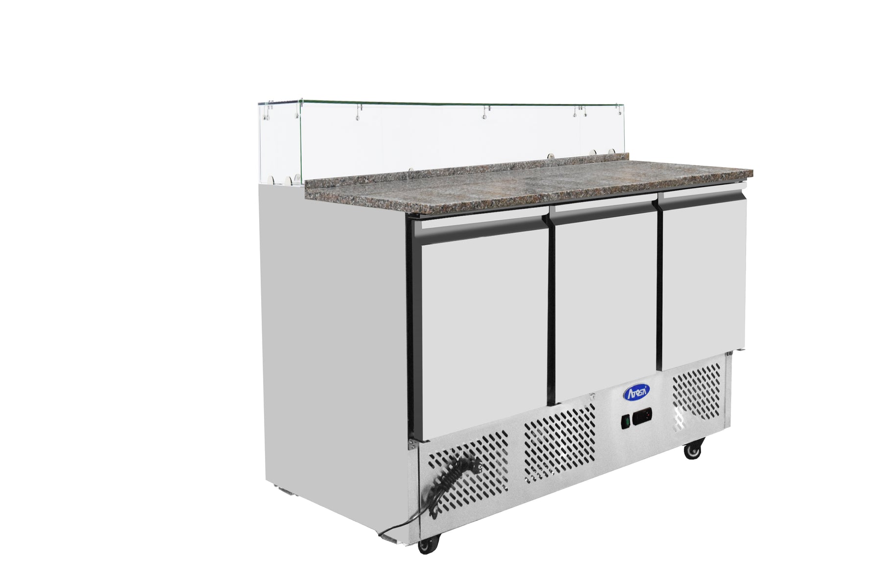 SALADETTE ATOSA ESL3864-GR 3 ANTE CON PORTACONDIMENTI - 7 X GN 1/3 - ESL3864-GR - ATOSA