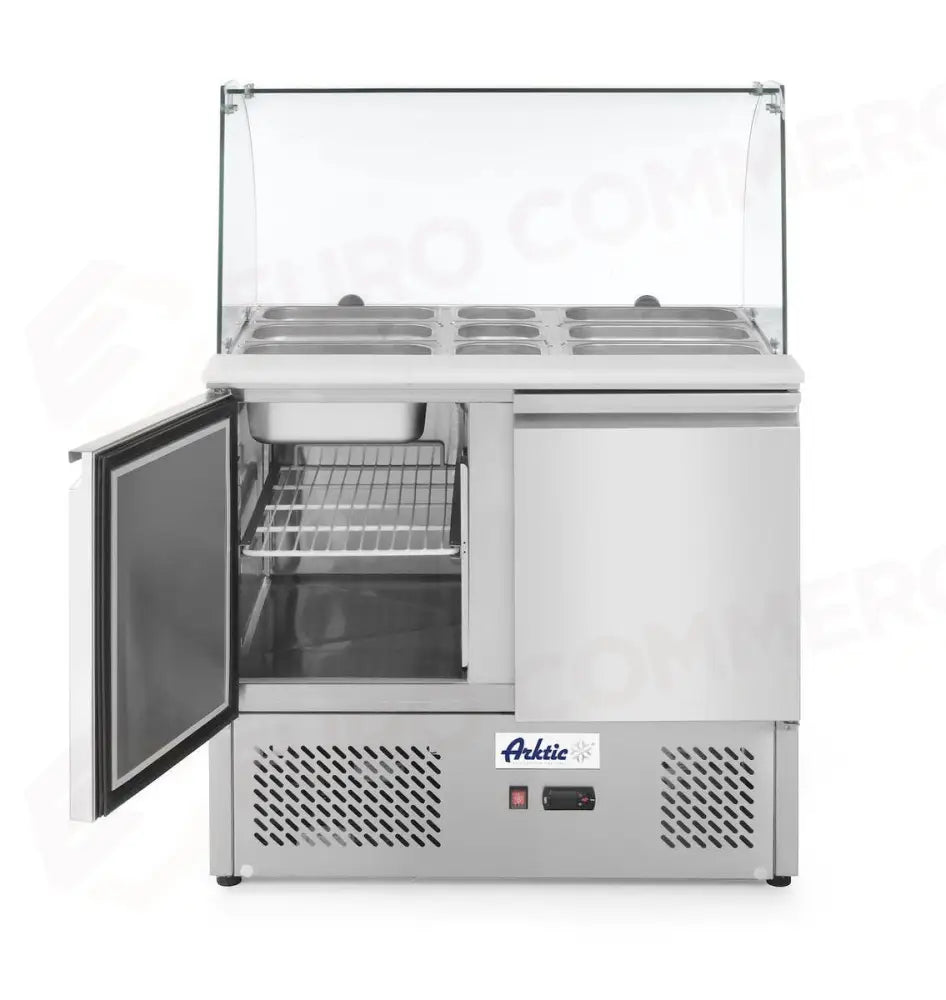 SALADETTE A DUE PORTE CON VETRINETTA 300L ARKTIC 230V/310W 912X702X(H)1330MM - HENDI