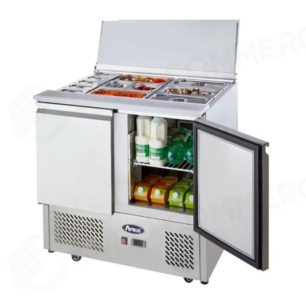 SALADETTE ATOSA ESL3800-GR 2 ANTE CON COPERCHIO COPRINGREDIENTI - 4 X GN 1/1